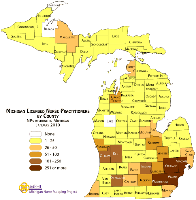 NPs by county